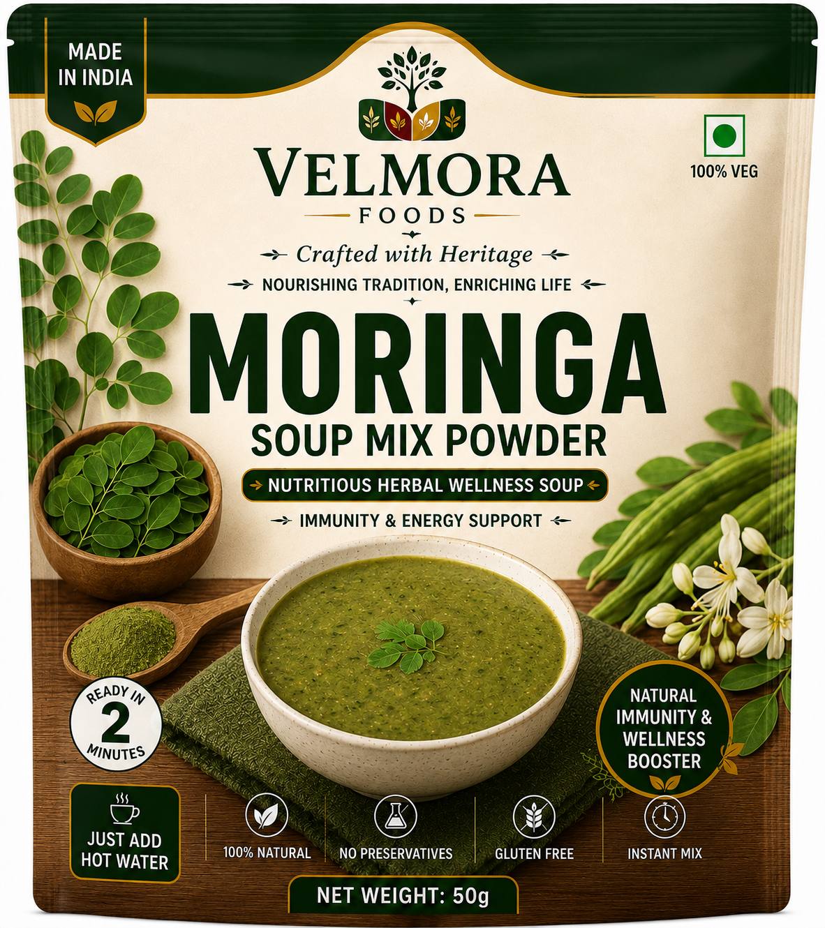Moringa Soup Mix Powder